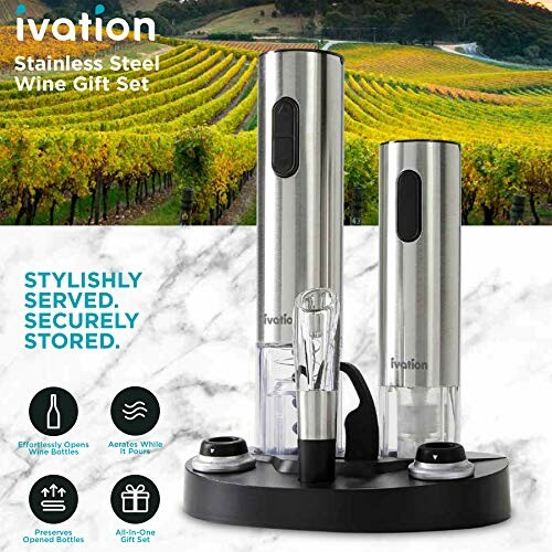 Ivation Electric Wine Gift Set