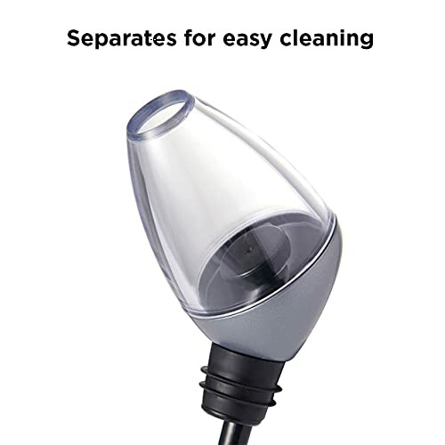 Wine aerator with separable design for easy cleaning.