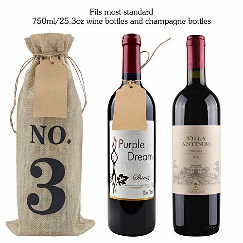 HRX Package Burlap Wine Bags